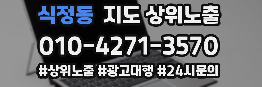 식정동 지도 상위 노출