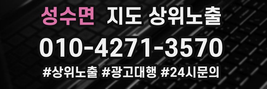성수면 지도 상위 노출