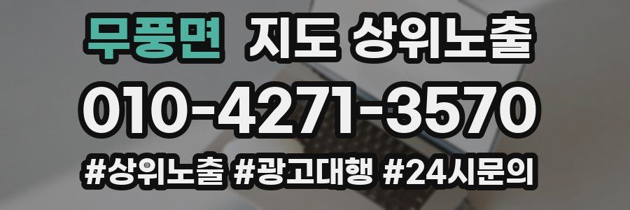 무풍면 지도 상위 노출