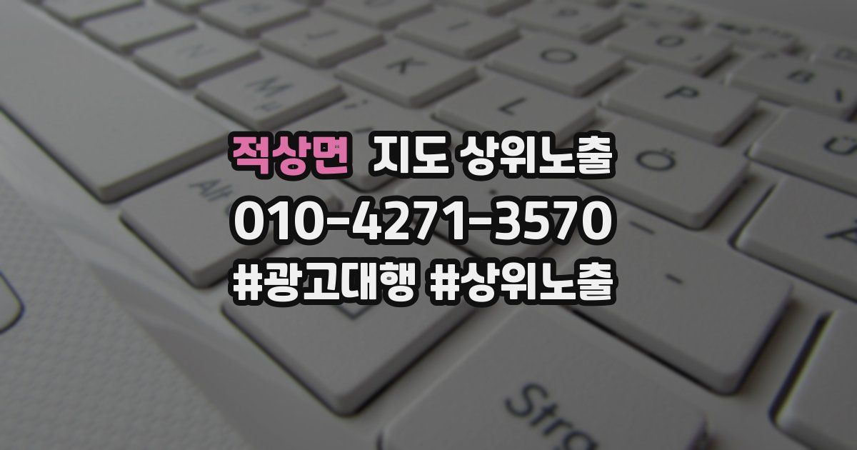 적상면 지도 상위 노출