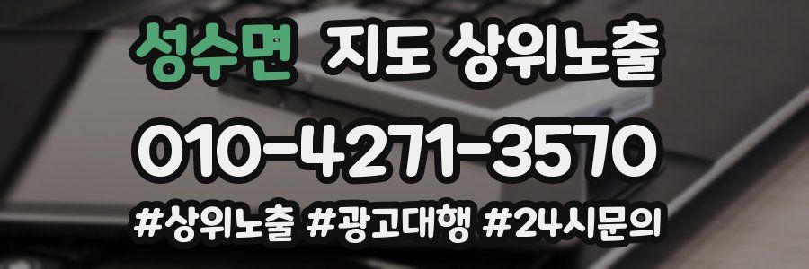 성수면 지도 상위 노출