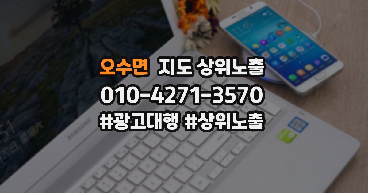 오수면 지도 상위 노출