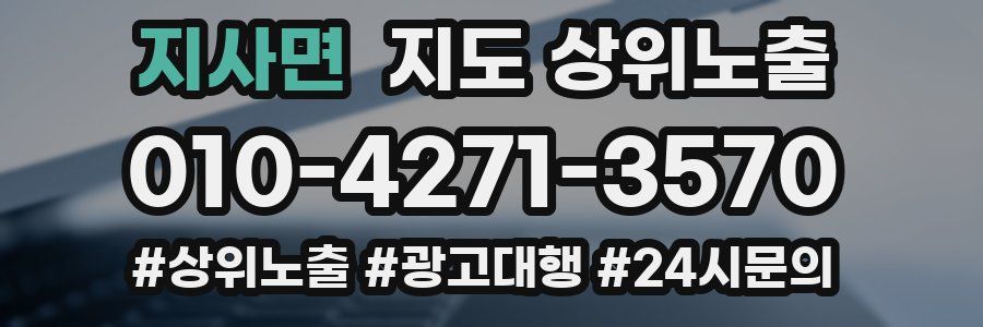 지사면 지도 상위 노출