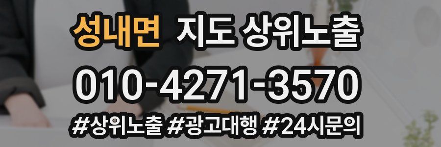 성내면 지도 상위 노출