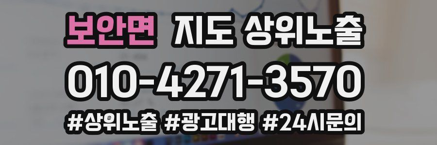 보안면 지도 상위 노출