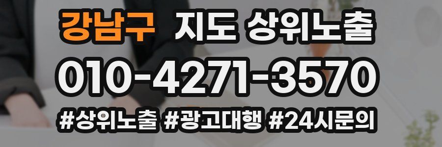 강남구 지도 상위 노출