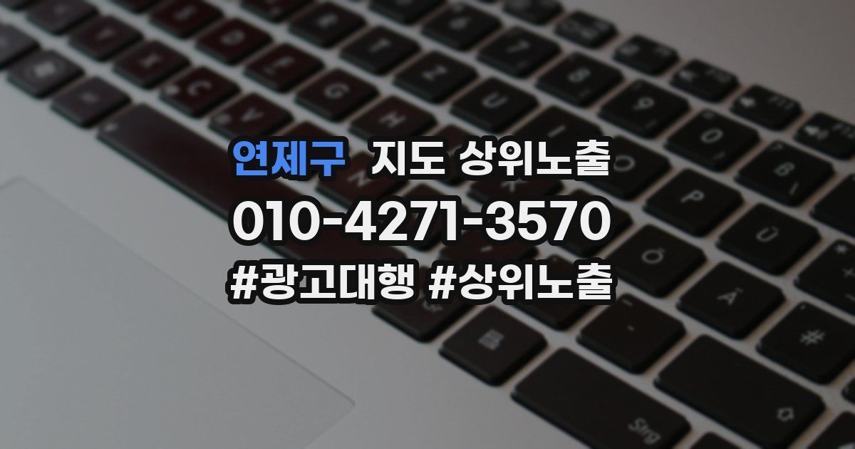 연제구 지도 상위 노출