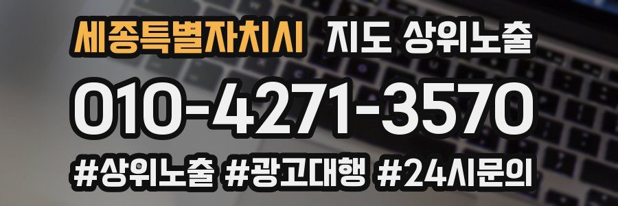 세종특별자치시 지도 상위 노출