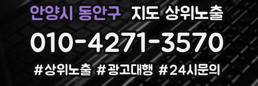 안양시 동안구 지도 상위 노출