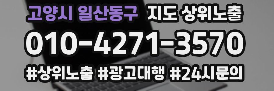 고양시 일산동구 지도 상위 노출
