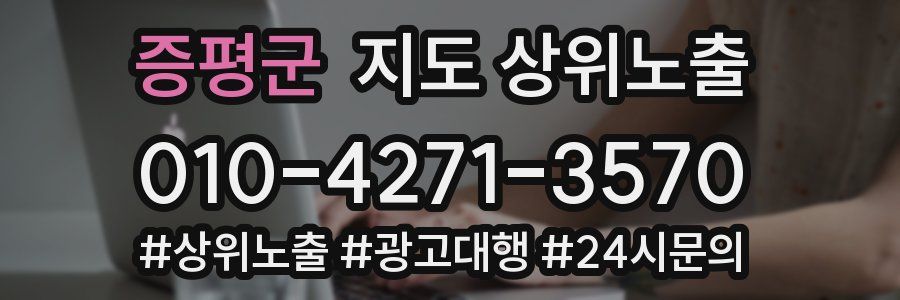 증평군 지도 상위 노출