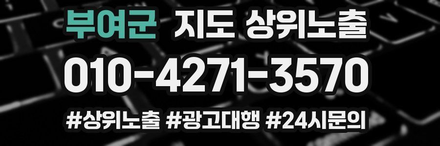 부여군 지도 상위 노출