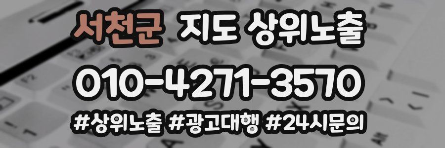 서천군 지도 상위 노출