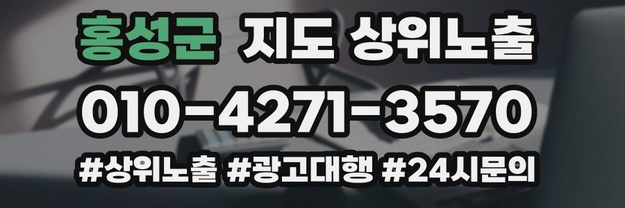 홍성군 지도 상위 노출