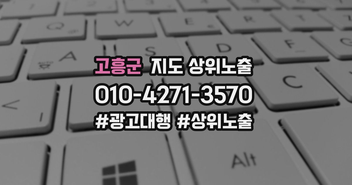 고흥군 지도 상위 노출