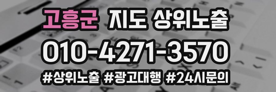 고흥군 지도 상위 노출