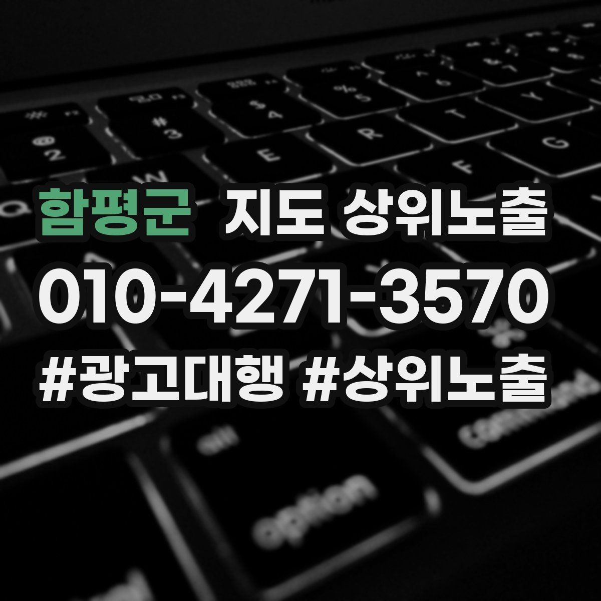 함평군 지도 상위노출 키워드를 줄이면 좋아지는 지표