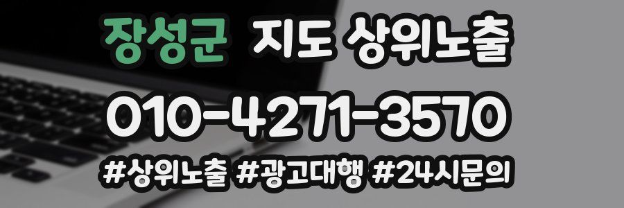 장성군 지도 상위 노출