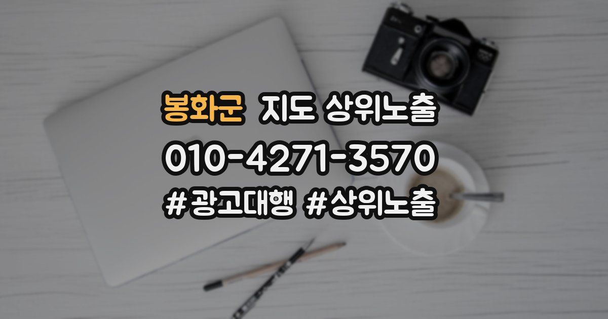 봉화군 지도 상위 노출
