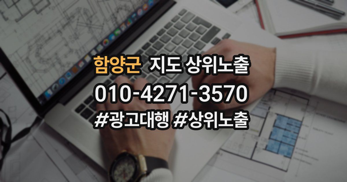 함양군 지도 상위 노출