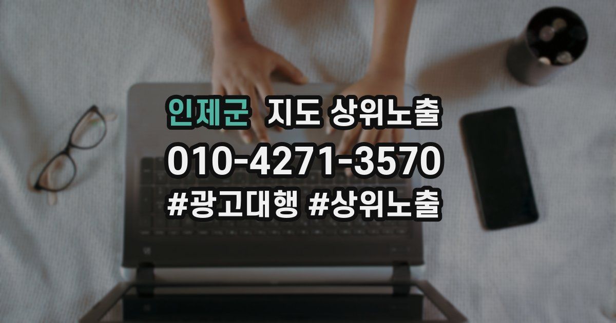 인제군 지도 상위 노출