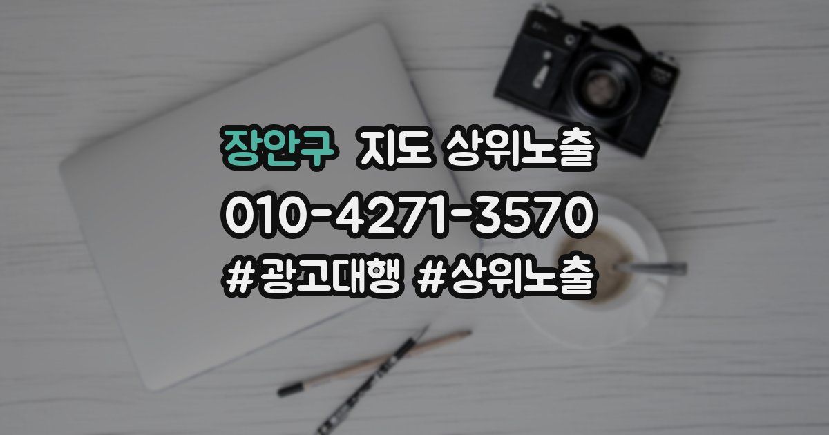 장안구 지도 상위 노출
