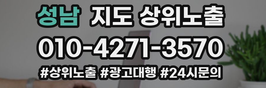 성남 지도 상위 노출