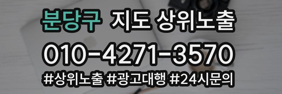 분당구 지도 상위 노출