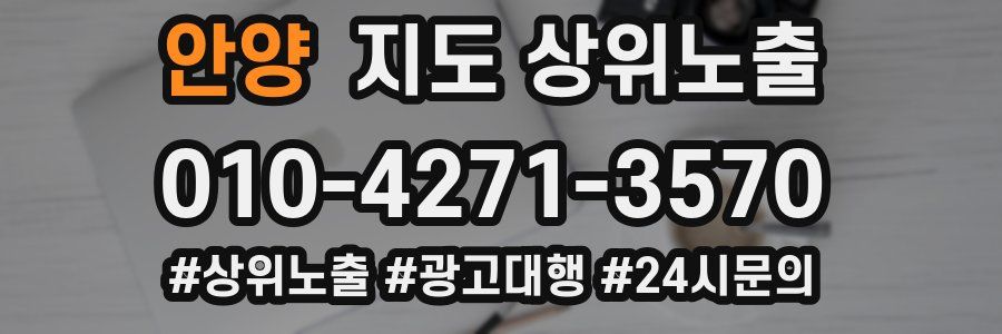 안양 지도 상위 노출