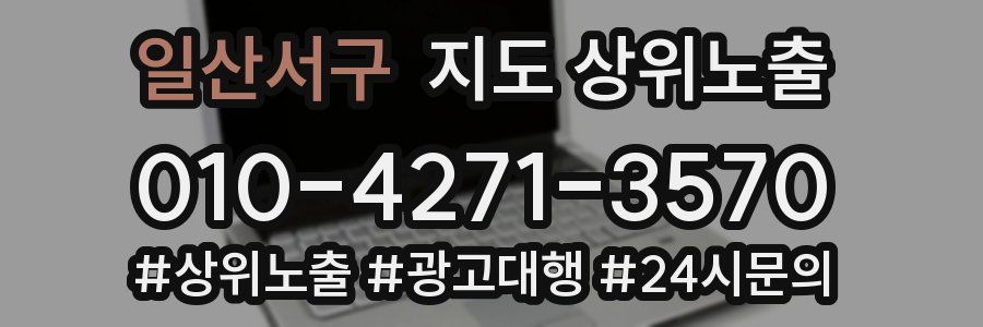 일산서구 지도 상위 노출