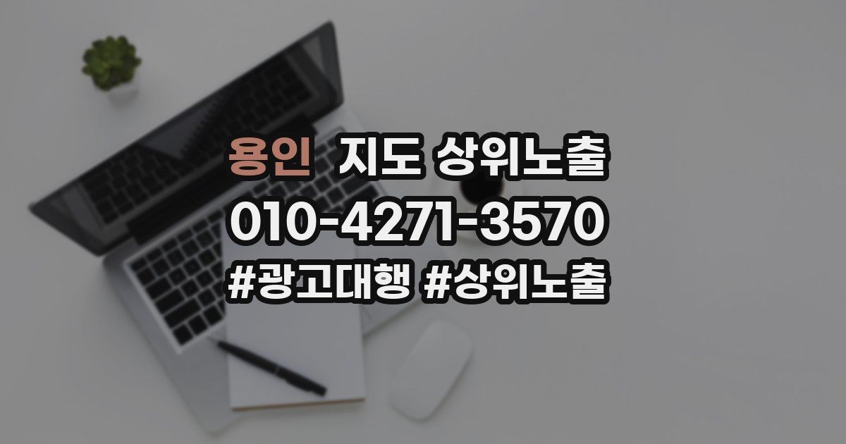 용인 지도 상위 노출
