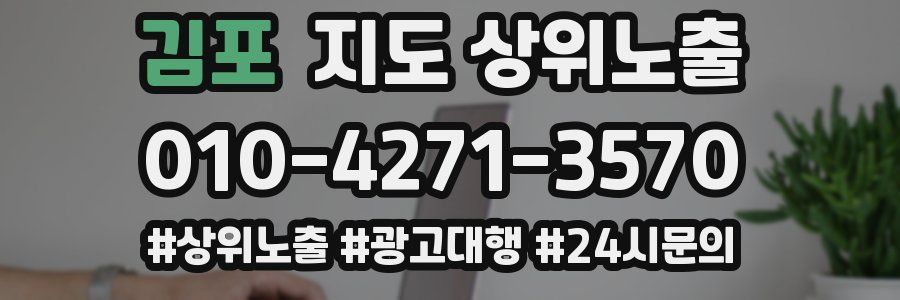 김포 지도 상위 노출