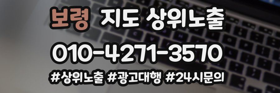 보령 지도 상위 노출