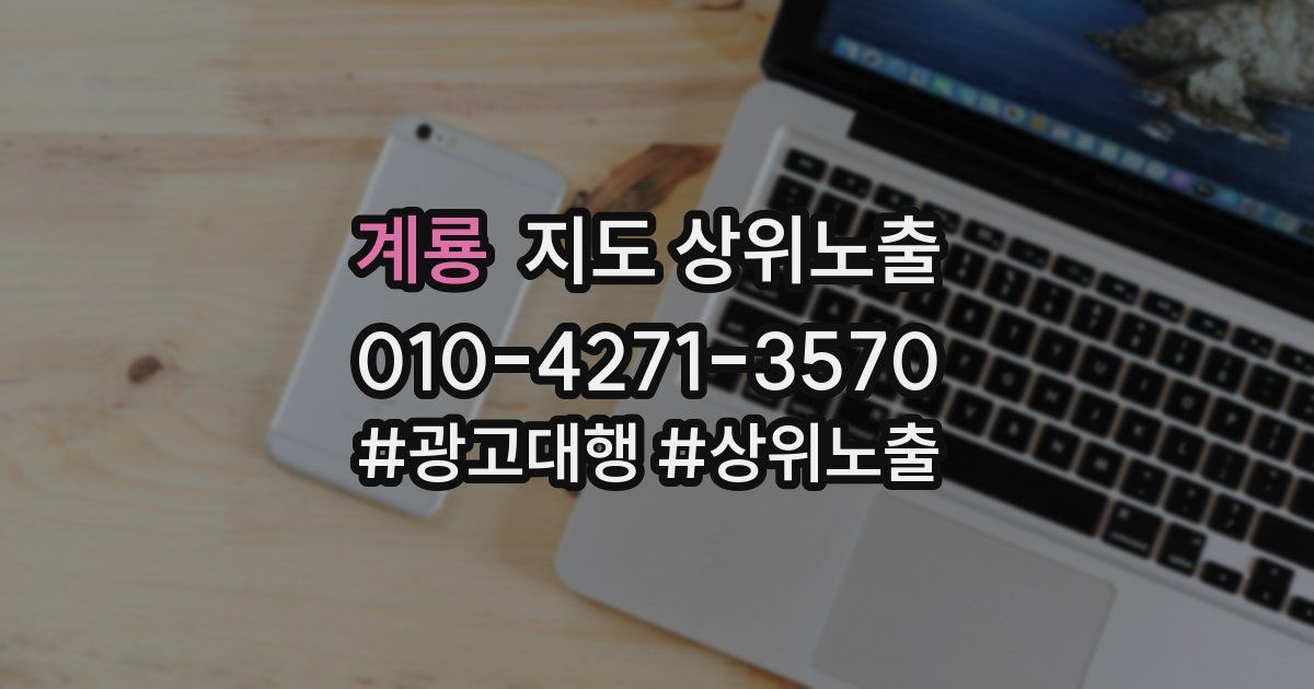 계룡 지도 상위 노출