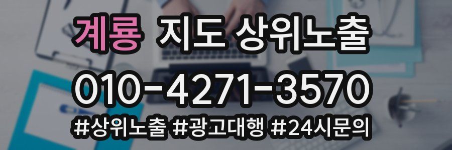 계룡 지도 상위 노출