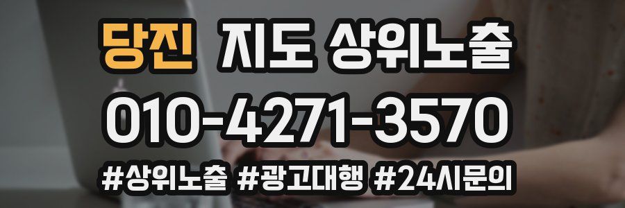 당진 지도 상위 노출