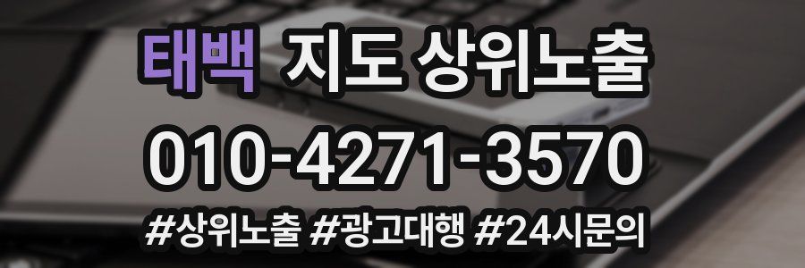 태백 지도 상위 노출