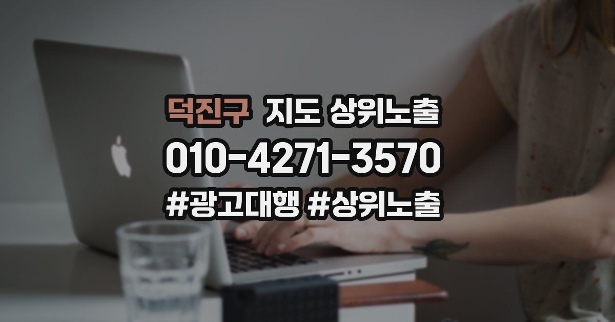 덕진구 지도 상위 노출