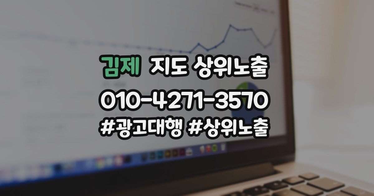 김제 지도 상위 노출