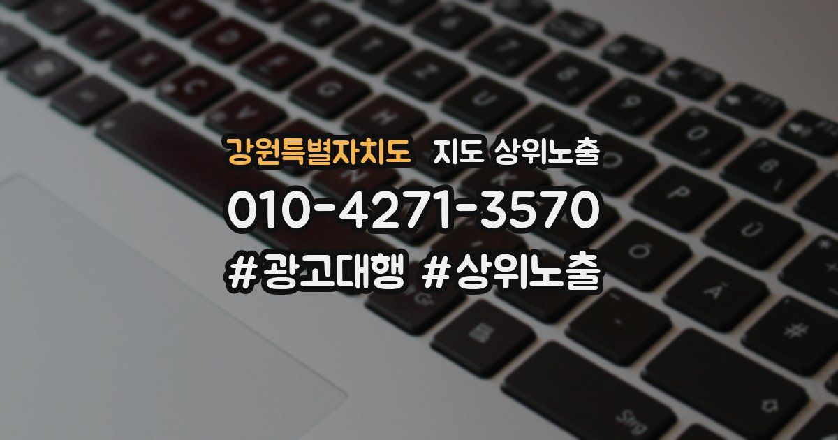 강원특별자치도 지도 상위 노출