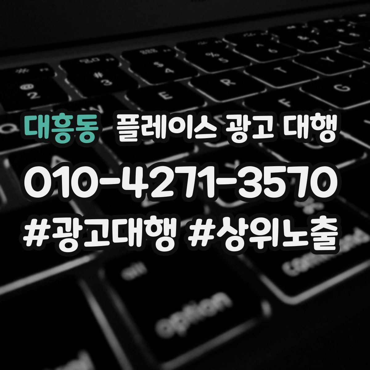 대흥동 플레이스 광고 대행 지역명 검색에서 주의할 점