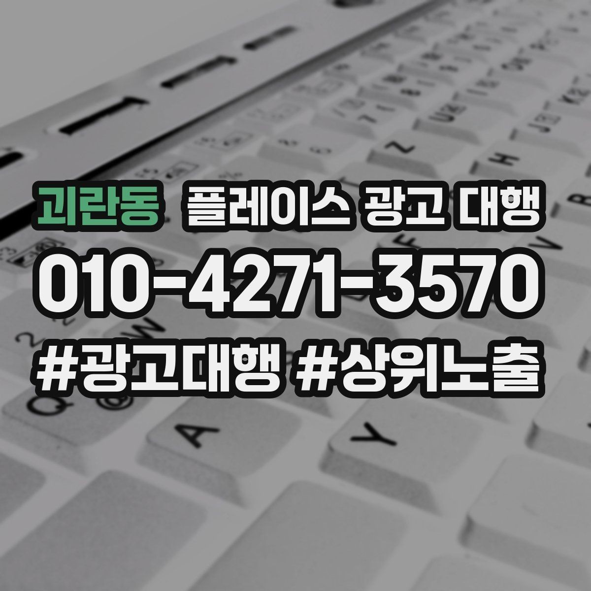 괴란동 플레이스 광고 대행 지역 상권에 맞는 운영 포인트