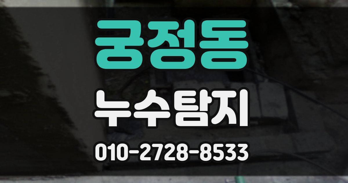 궁정동 누수공사