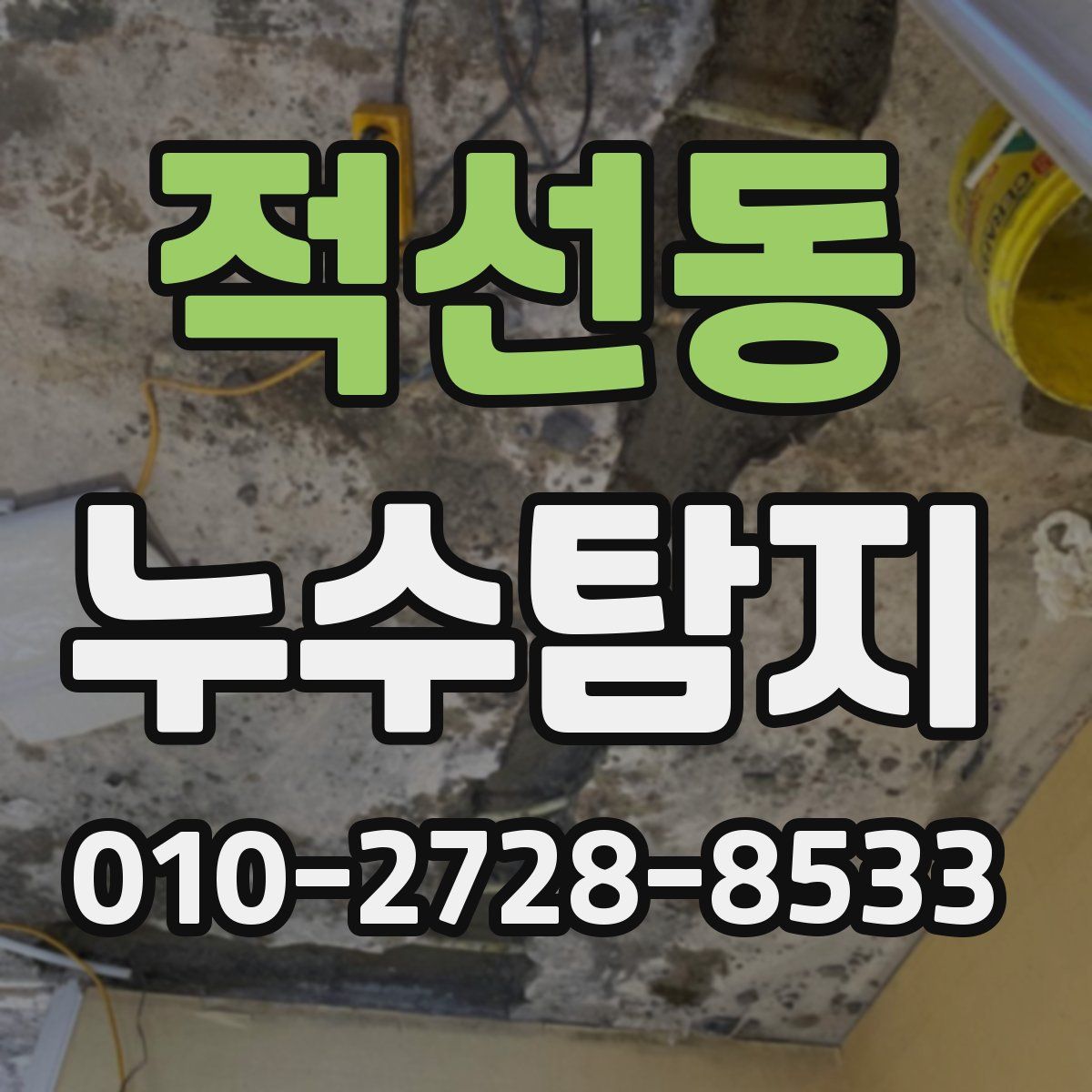 적선동 누수탐지