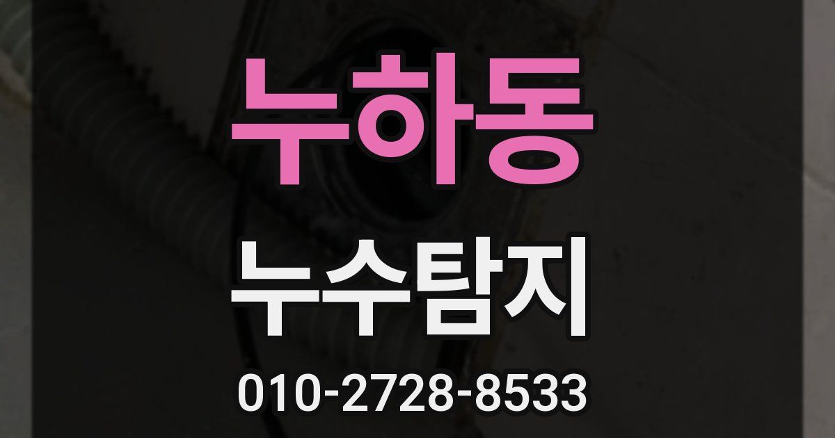 누하동 누수공사
