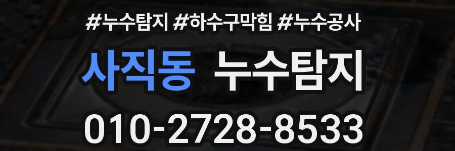 사직동 누수탐지업체
