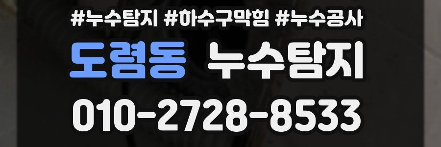 도렴동 누수탐지업체