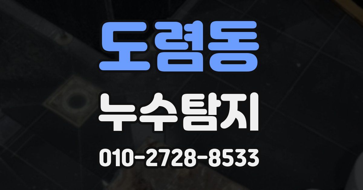 도렴동 누수공사