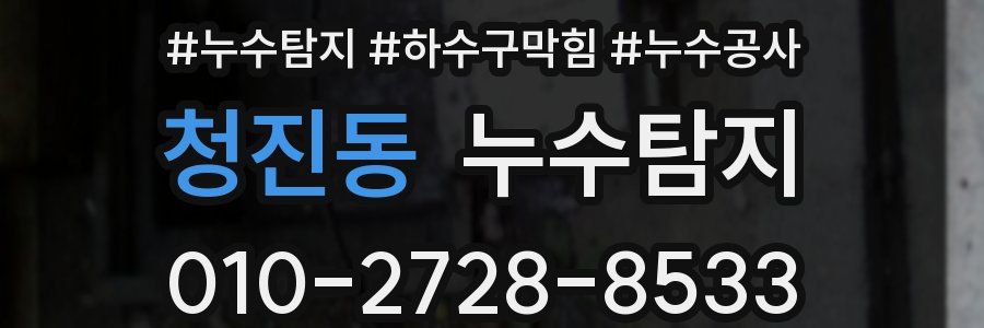 청진동 누수탐지업체