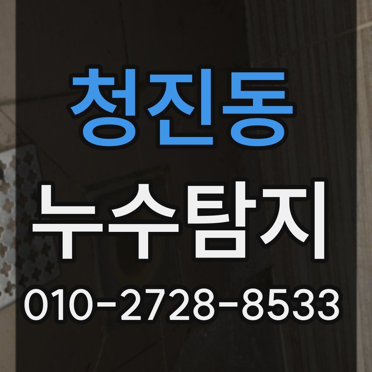 청진동 누수탐지